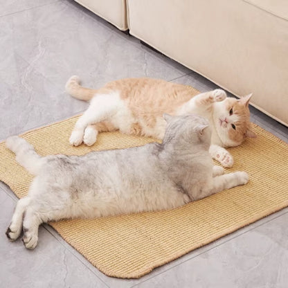 1Pc Cat Scratcher Sisal Hemp Scratching Board Wall Scratching Pad Furniture Protective Scratching Post for Cat Paw Training