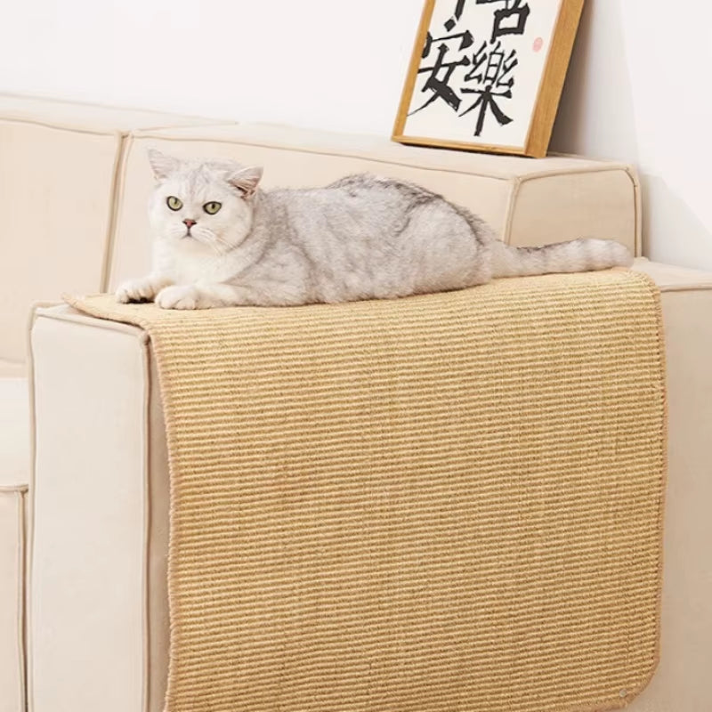 1Pc Cat Scratcher Sisal Hemp Scratching Board Wall Scratching Pad Furniture Protective Scratching Post for Cat Paw Training