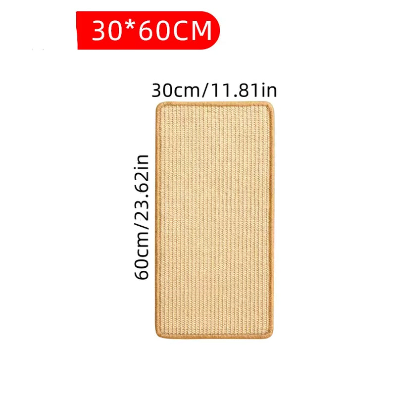 1Pc Cat Scratcher Sisal Hemp Scratching Board Wall Scratching Pad Furniture Protective Scratching Post for Cat Paw Training